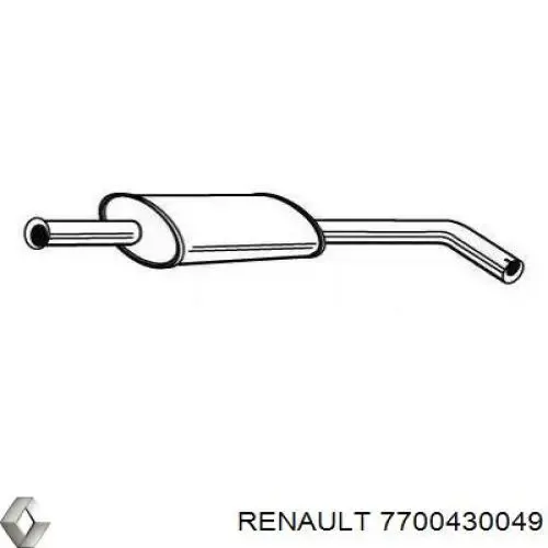 7700430049 Renault (RVI) Вихлопна труба