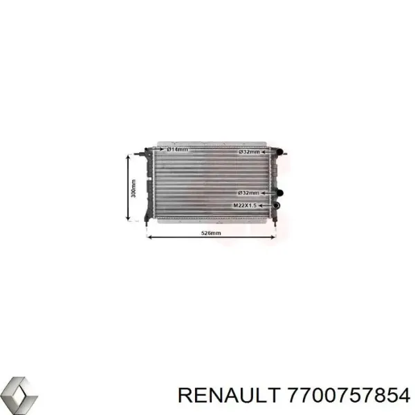 Радіатор 7700757854 Renault (RVI)