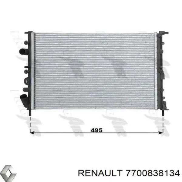 Радіатор 7700838134 Renault (RVI)