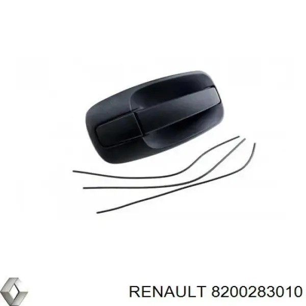 Ручка задньої (двостулкової) двері права зовнішня 8200283010 Renault (RVI)