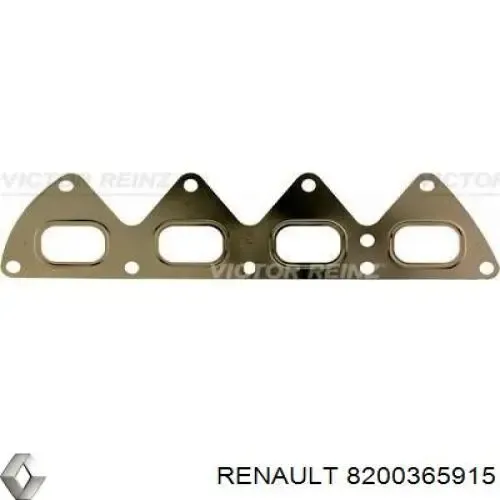 Прокладка випускного колектора Renault (RVI) 8200365915