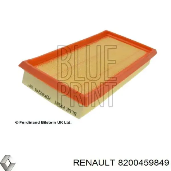 Повітряний фільтр 8200459849 Renault (RVI)