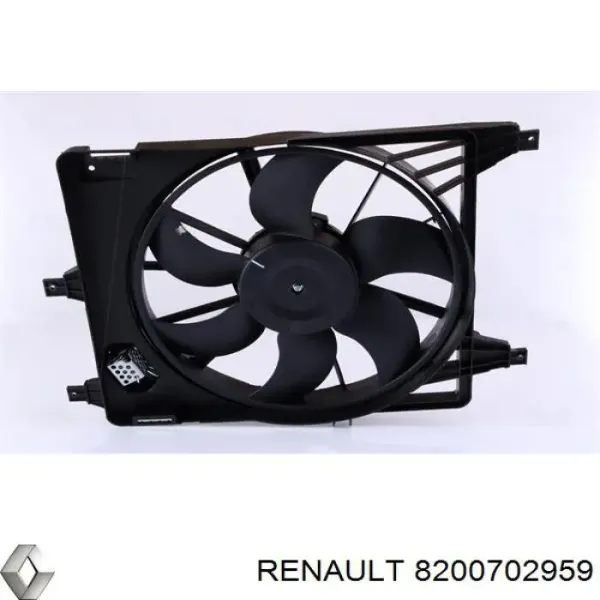 Вентилятор охолодження радіатора 8200702959 Renault (RVI)