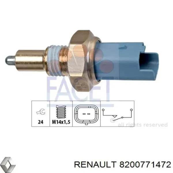 Датчик заднього ходу 8200771472 Renault (RVI)