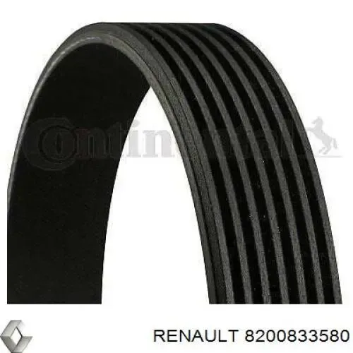 Ремінь генератора 8200833580 Renault (RVI)