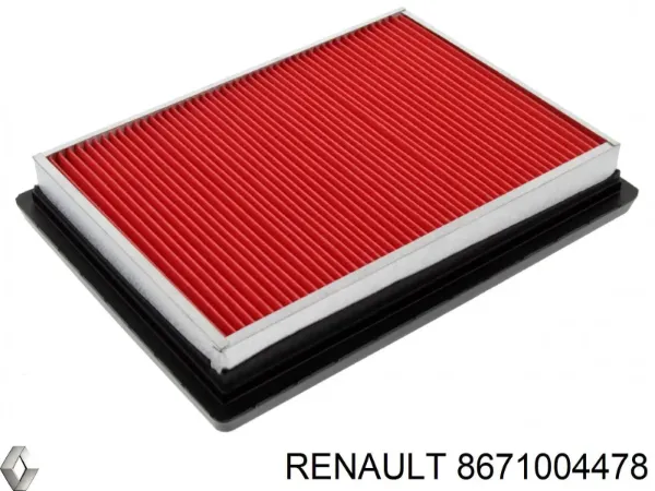 Повітряний фільтр 8671004478 Renault (RVI)