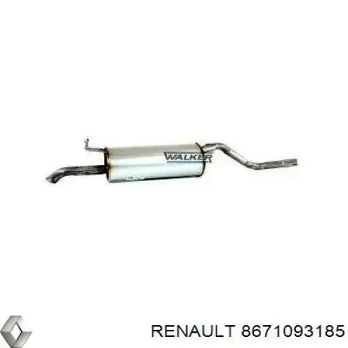 8671093185 Renault (RVI) Вихлопна труба