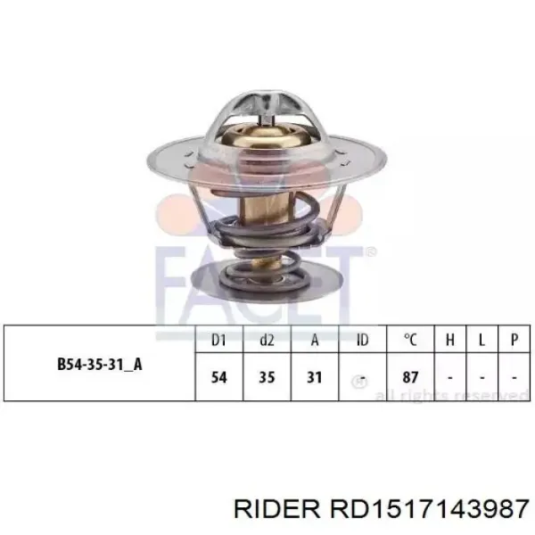 Термостат RD1517143987 Rider