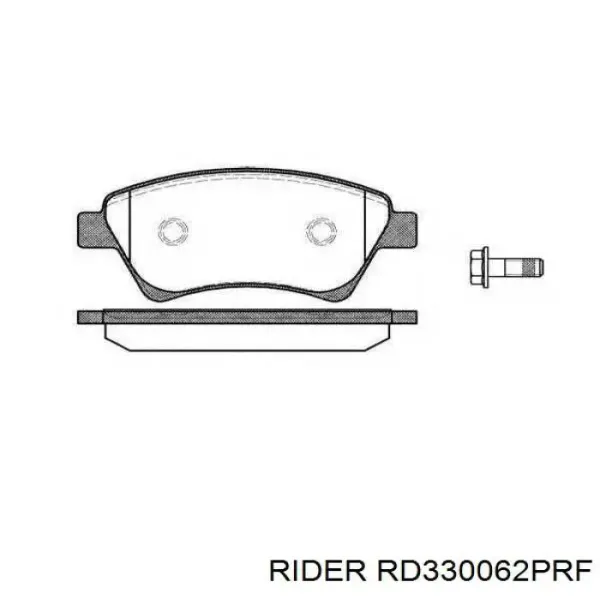 Передні тормозні колодки RD330062PRF Rider