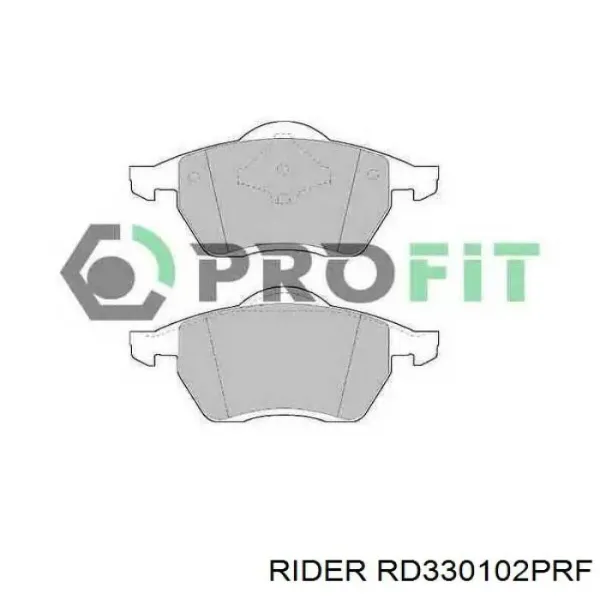 Задні гальмівні колодки RD330102PRF Rider