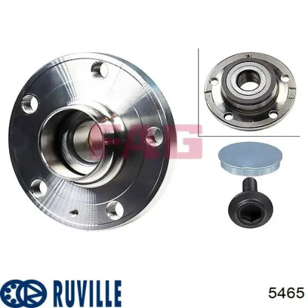 Задня маточина 5465 Ruville