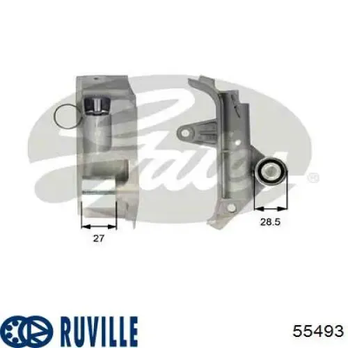 Натягувач ременя ГРМ 55493 Ruville