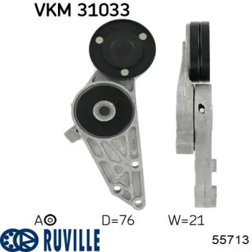 Натягувач приводного ременя 55713 Ruville