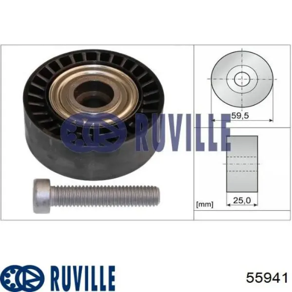 Натяжний ролик 55941 Ruville