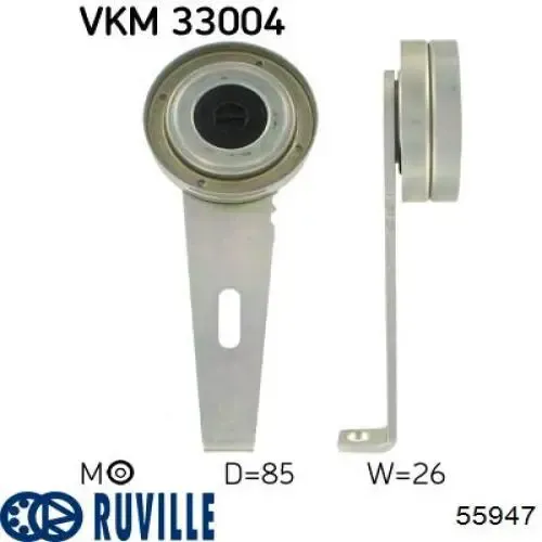 Натяжний ролик 55947 Ruville
