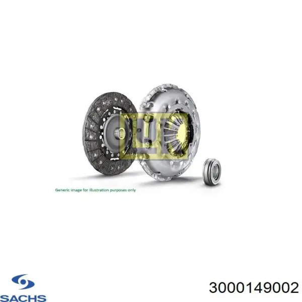 Купити 3000149002 Sachs Комплект зчеплення (диск, корзина, підшипник)
