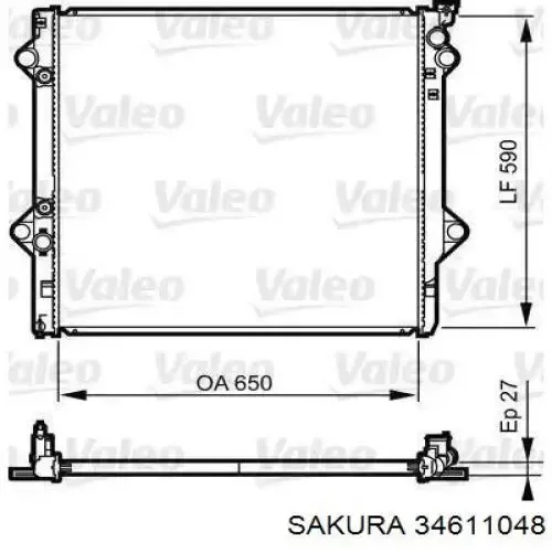 Радіатор R12156 Sato Tech