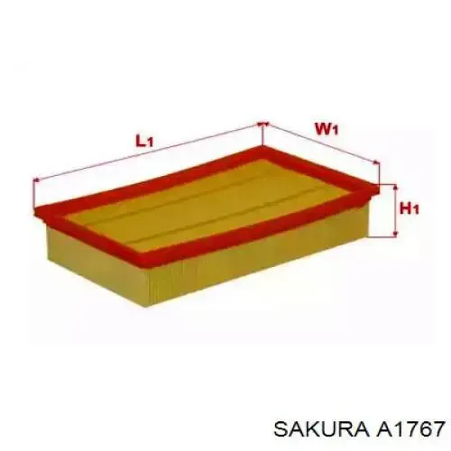 Повітряний фільтр A1767 Sakura