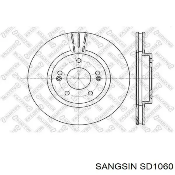 Гальмівні диски передні SD1060 Sangsin