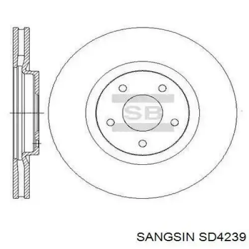 Гальмівні диски передні SD4239 Sangsin
