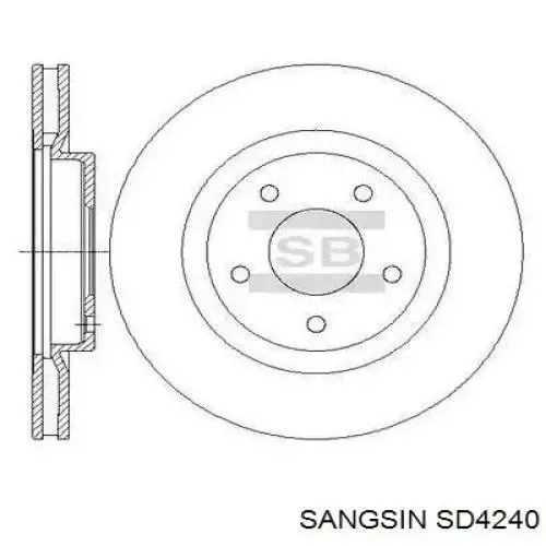 Гальмівні диски передні SD4240 Sangsin