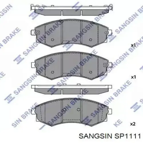 Передні тормозні колодки SP1111 Sangsin