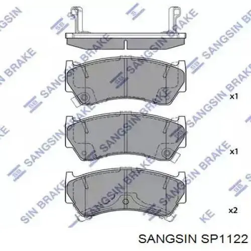 Передні тормозні колодки SP1122 Sangsin