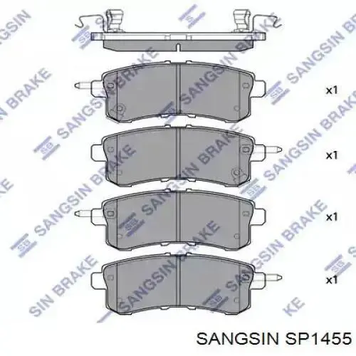 Передні тормозні колодки SP1455 Sangsin