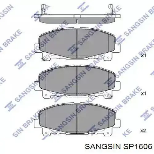Передні тормозні колодки SP1606 Sangsin
