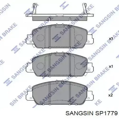 Передні тормозні колодки SP1779 Sangsin