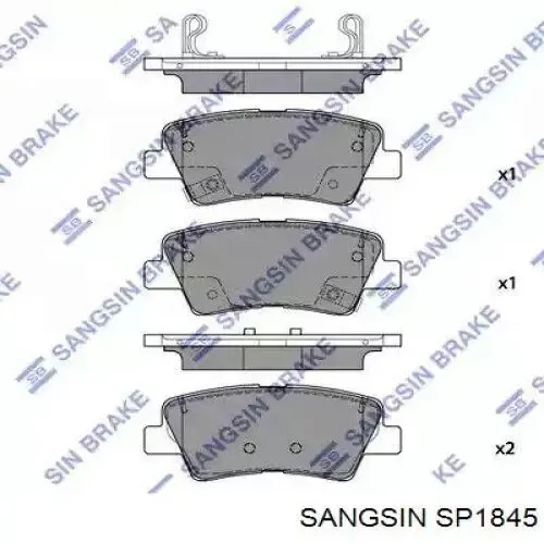 Задні гальмівні колодки SP1845 Sangsin