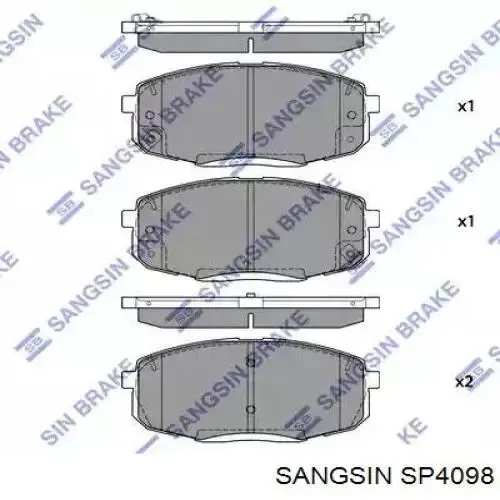 Передні тормозні колодки SP4098 Sangsin