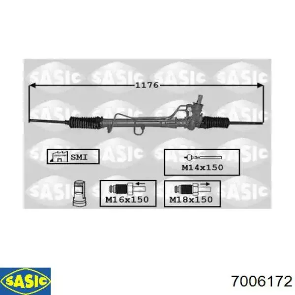 Рульова рейка RE7252R ASR