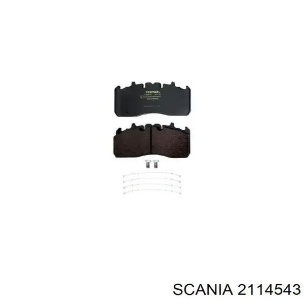 Задні гальмівні колодки 2114543 Scania