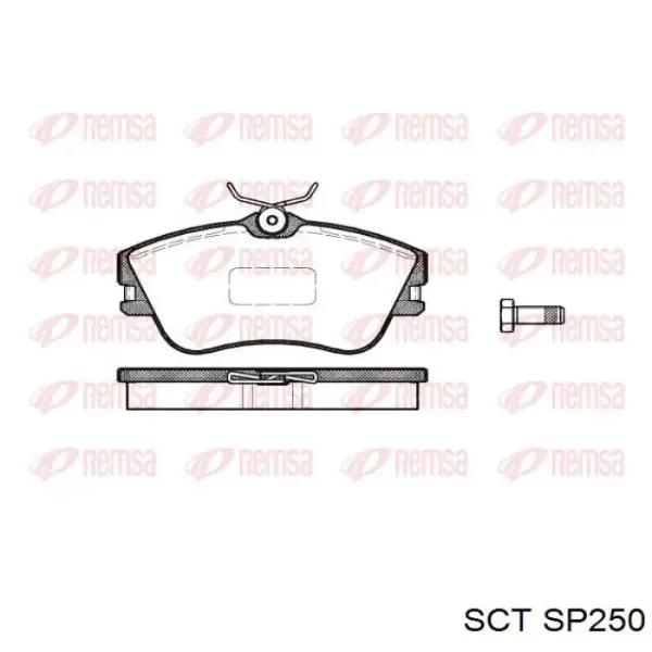 Передні тормозні колодки SP250 SCT