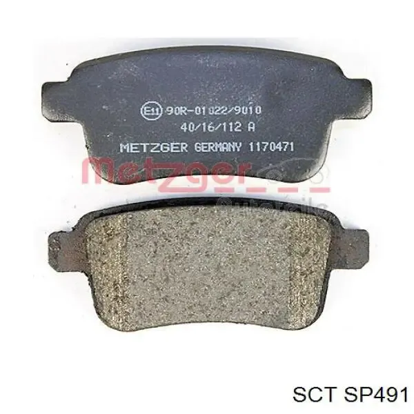Задні гальмівні колодки SP491 SCT