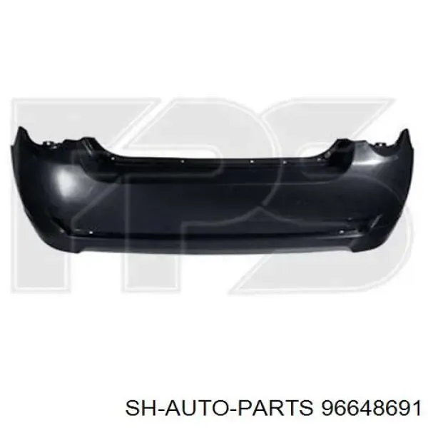 Накладка капоту 96648691 SH Auto Parts
