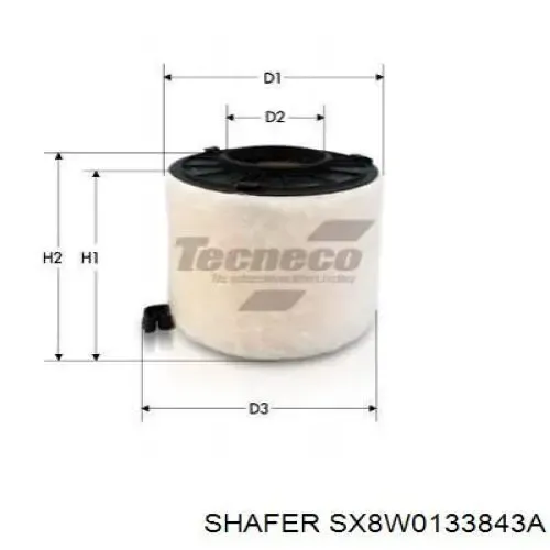 Повітряний фільтр SX8W0133843A Shafer