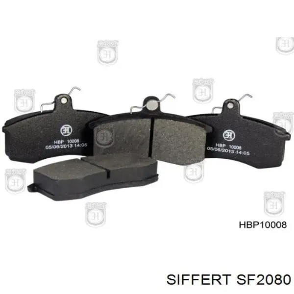 Передні тормозні колодки SF2080 Siffert