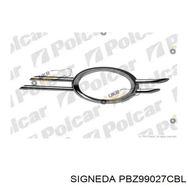 Обід (окантовка) фари противотуманної, правої PBZ99027CBL Signeda