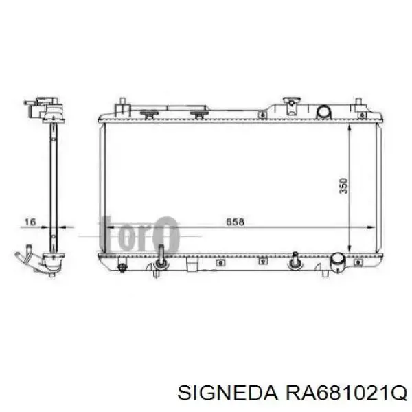 Радіатор R12174 Sato Tech