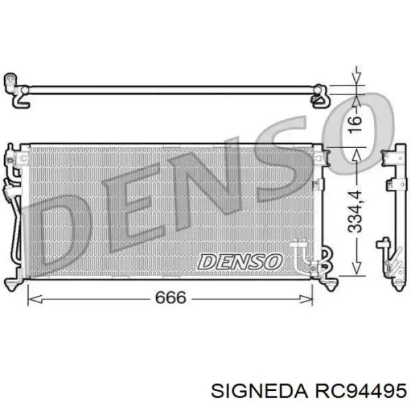 Радіатор кондиціонера FP48K248NS Nissens