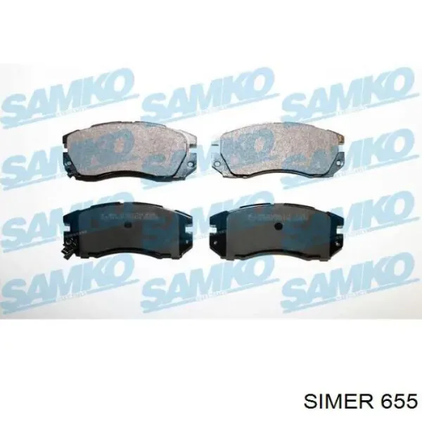 Передні тормозні колодки 655 Simer