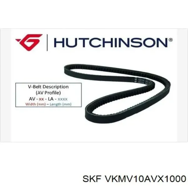 Ремінь генератора VKMV10AVX1000 SKF
