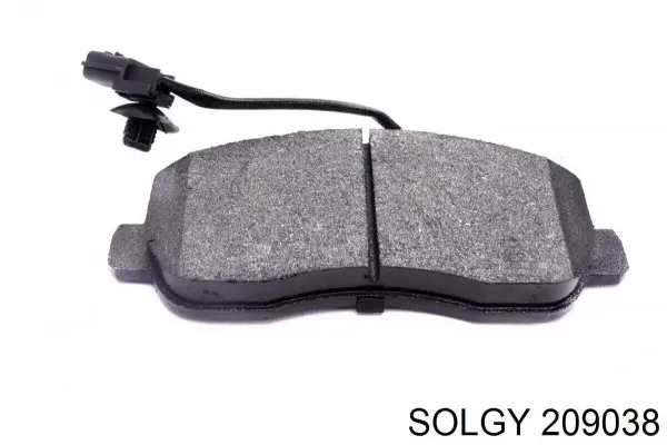Передні тормозні колодки 209038 Solgy