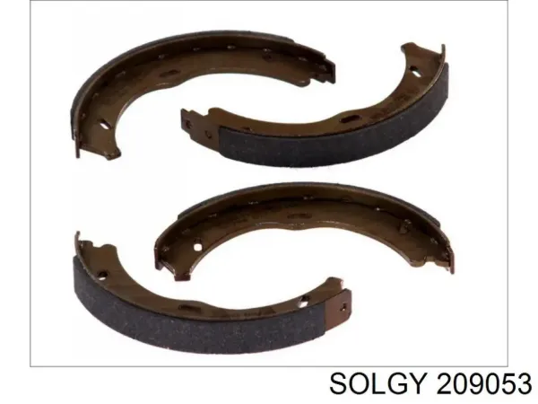 Колодки ручника 209053 Solgy