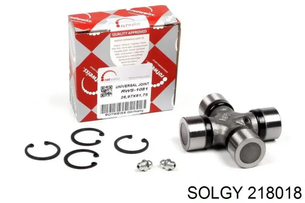 Хрестовина карданного валу 218018 Solgy