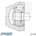 ШРУС зовнішній передній Chevrolet Spark (Matiz) M200, M250