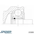ШРУС зовнішній передній HONDA 44011SM4981