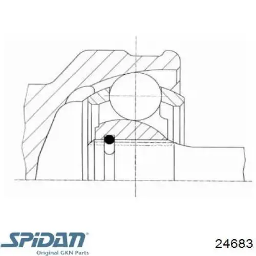 ШРУС зовнішній передній TOJ0041 Magneti Marelli
